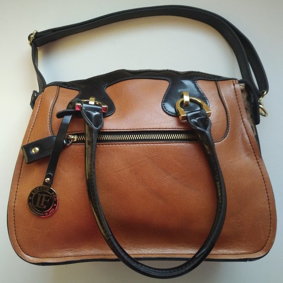 London Fog Hampton Colorblock Satchel - Picture 2 of 8